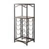 Kings Brand Furniture Metal 15 Bottle Wine Rack Storage Organizer,