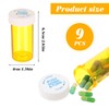 ElevateTech Empty Plastic Pill Bottles with Caps, Small Medicines Bottle
