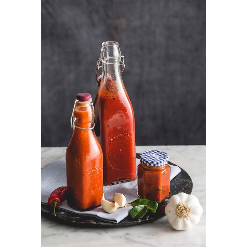 Kilner Square Clip Top Bottle, 9-Fl Oz