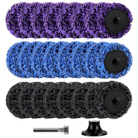 ZDNT Pack of 24 CSD Disc, 50 mm Coarse Cleaning Disc, CSD Disc Grinding Disc, Cleaning Disc Set, Sanding Discs for Angle Grinder, for Surface Processing, Metal, Stainless Steel (3 Colours)