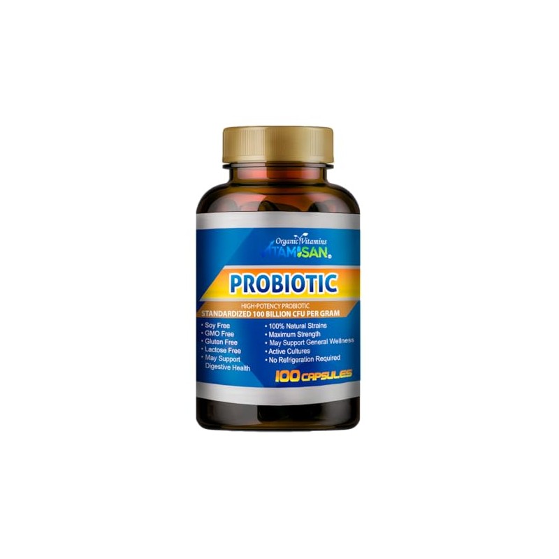 VITAMISAN Probiotics for Women, Probiotics for Men and Adults, Natural,