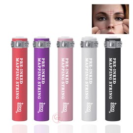 98 Ft Bottles - 30M Pre-Inked Mapping String Inked Mapping Thread for Eyebrow Lip Permanent Makeup Measuring Positioning TgoBeauty (Red)