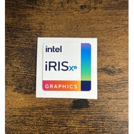 Intel 1x Intel Iris Xe Graphics Desktop / Laptop sticker label (NEW)