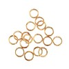 10 Stainless Steel Jump Rings Unsoldered Gold Tone 10mm x