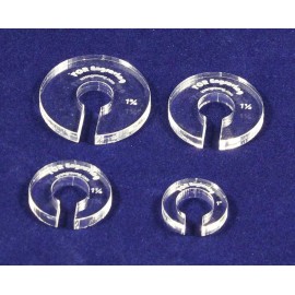 4 Piece Offset Set 13.85mm 1/4" thick- Fits Standard Gammill 1/2" Foot Quilting - clear, New