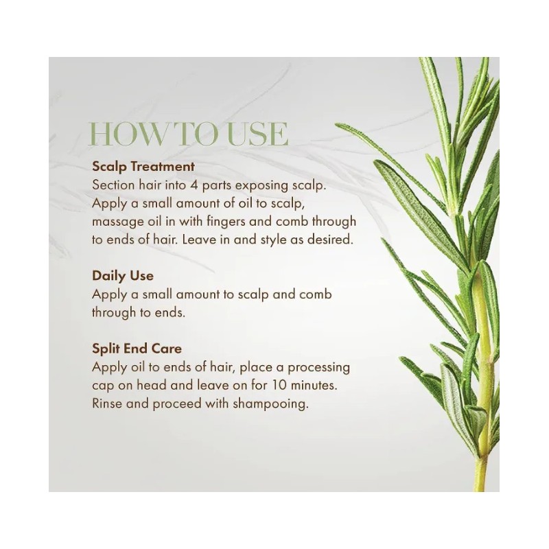 Organics Rosemary Mint Scalp & Hair Strengthening Oil ,2pcs