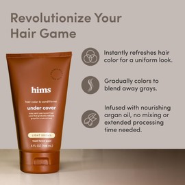 hims Under Cover Color & Conditioner for Men, Light Brown - Hair Color Condition