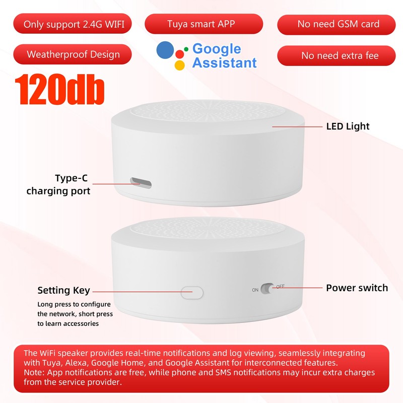 KERUI WiFi Alarm Home Security System, Wireless Alarm System with