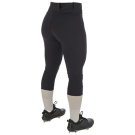 CHAMPRO Girls' Zen Fastpitch Softball Pants, Black
