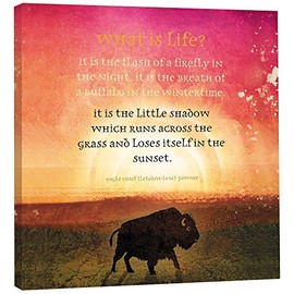 Tree Free EcoArt Home Decor Wall Plaque, 11.25 x 11.25 Inches, Firefly Flash Themed Inspiring Quote Art (85629), 11.25" by 11.25"