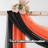 DONREN Luxury Soft Sheer Curtains Scarf for Windows - Semi