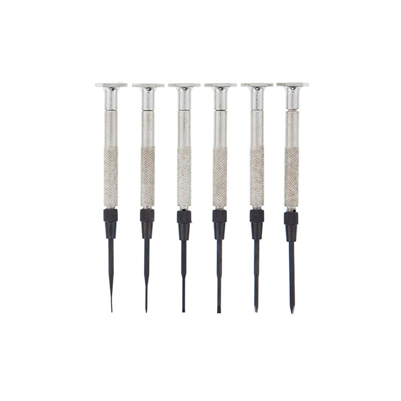 Moody 58-0116 6-Piece Steel Handle Slotted Precision Driver Set