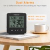 Geevon Small Digital Atomic Alarm Clock for Bedroom, Travel Table