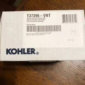 KOHLER T37396-VNT Pureflo Cable Bath Drain Trim Vintage Nickel