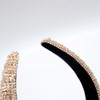 JIHUOO Funkelndes Strass-Stirnband, gepolstert, glitzernd, breites Stirnband, ausgefallener Schmuck-Kopfschmuck, glitzerndes