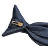 Simpowe Corbata con clip para hombre, 2.75 pulgadas, Azul marino,