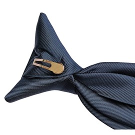 Simpowe Corbata con clip para hombre, 2.75 pulgadas, Azul marino, 2.75"