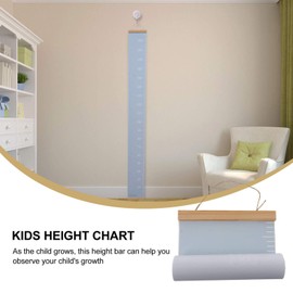 TOYANDONA Height Chart Pendant Kids Growth Chart Ruler Accurate Baby Height Growth Chart Canvas Wall Hanging Measurement Chart for Home Decoration Sky-Blue Canvas Height Chart