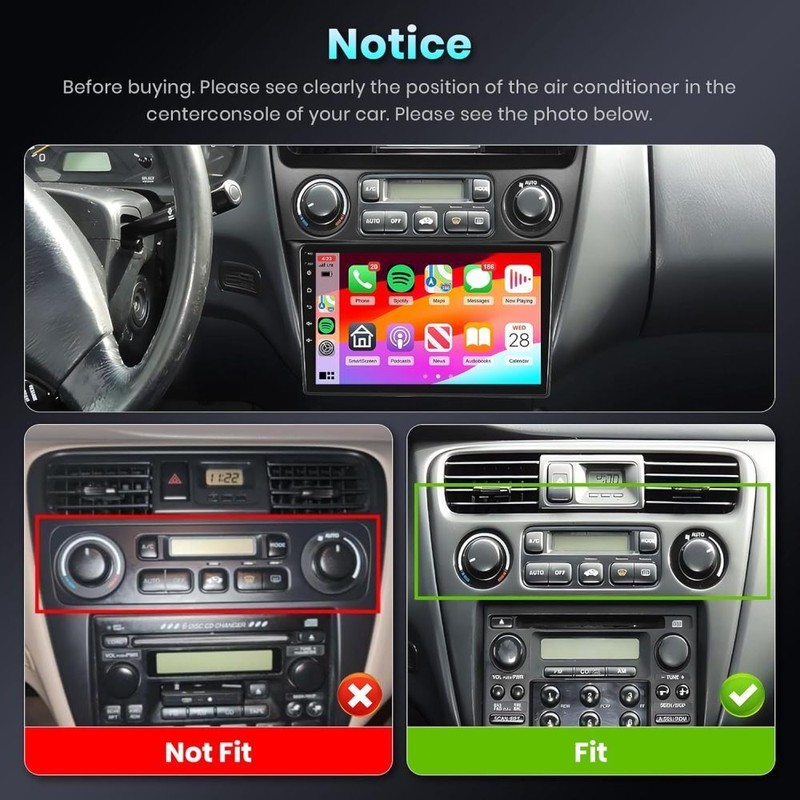 LeeKooLuu Apple CarPlay For Honda Accord 1998-2002 Car Stereo Radio
