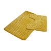 Lions Bath Mat Sets 2 Piece - Jacquard Greek Key