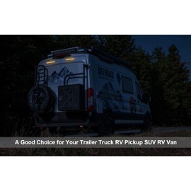 Kinstecks 2PCS Truck Tail Light Turn Signal Light 29LEDs Flowing Signal Lights Brake Lights Driving Lights for Trailer Truck-Red&Yellow