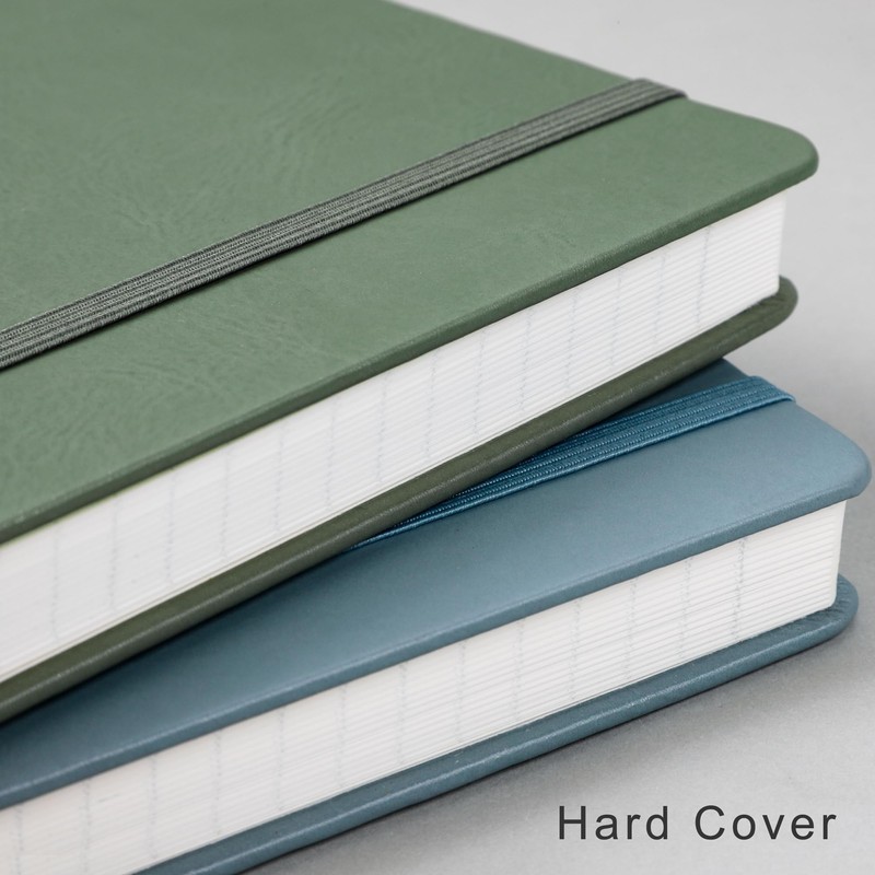 EMSHOI Notebook College Ruled - A4 Hardcover Leather Lined Journal,