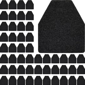 Nuanchu 50 Pack Nonslip Floor Mats - Water Absorption Urinal Mats, Bathroom Urinal Floor Pads for Men's Restroom (Black)