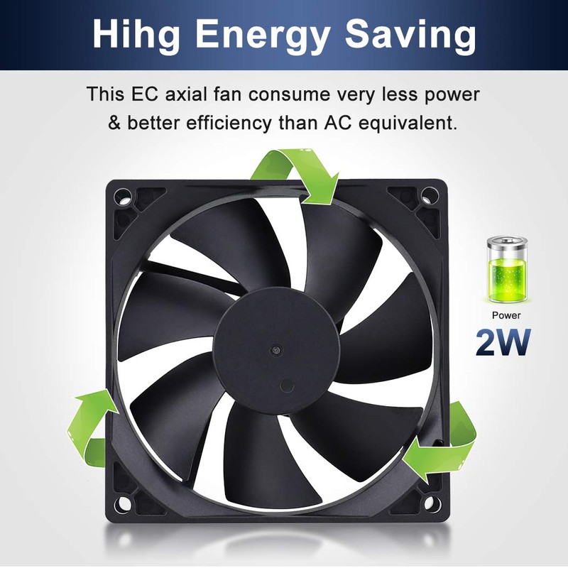 Wathai EC 90mm x 25mm Ball AC Axial Cooling Fan