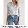 XZQTIVE No Show Women Invisible Elastic Belts Stretch Web Strap