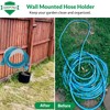 ADEPTNA Wall Mounted Metal Hose Pipe Holder Cable Storage Garden