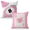 YeiHe Funky Coquette Pink Bow 8 Ball Ace Poker Pillow