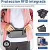 Cangurera de Viaje 2 Piezas, Cinturón de Viaje con Bloqueo