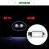 Motoforti LED License Plate Lights, Rear Tag Light Kit Assembly,