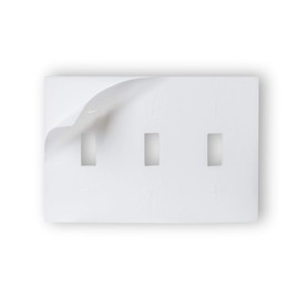 Stick 'N' Seal Adhesive Backed Triple Switch Draft Sealers. Save Energy and Money. Pack of 3