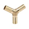 X AUTOHAUX 19mm Brass Hose Barb Fitting 3 Way Y