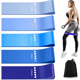 Jasonwell Bandas de Resistencia Bandas Elasticas para Ejercicio Set de Resistencia Multifuncionales para Rehabilitacion Terapeuticas Entrenamiento de Fuerza Yoga Fisioterapia (Degradado Azul)