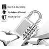 TheGeekLa Combination Padlock with 4-Digit Smooth Dial Lock Security Padlock