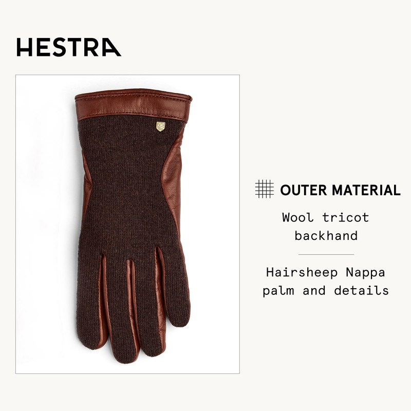 Hestra Saga Glove - Espresso/Chestnut - 7