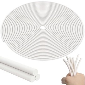moonoom 32.8Ft Foam Silicone Backer Rod, White Crack Caulk Saver, Concrete Expansion Joint Filler for Wall Tile Gaps Joints Filling and Sealing (1/4 Inch)
