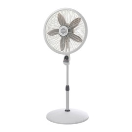 Lasko Lasko-18 Remote Control Elegance & Performance Pedestal, 3-Speed (1850) Household Fans, 26 x 21 x 6 inches, White
