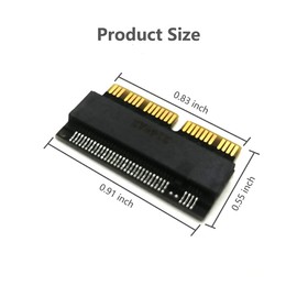 Nockchawon M.2 NVME SSD Convert Adapter,NGFF M.2 NGFF M-Key AHCI SSD Convert Card for Upgrade MacBook Air(2013-2016 Year) and Mac PRO(Late 2013-2015 Year)