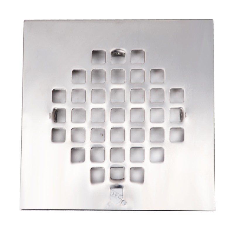 Westbrass 2" Sch 40 PVC Shower Drains with 4-1/4" Square