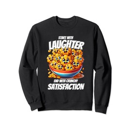 Happy Cereal Lovers Like Hearty Cornflakes Breakfast Sweatshirt