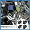 A ABSOPRO 4pcs AN4 Hex Black Car Hose Finisher Clamp