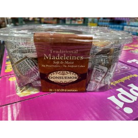 Donsuemor Traditional Madeleines - 28 Individually Wrapped - 28 Oz