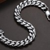Mens Bracelet 10MM Chain 316L Stainless Steel Punk Curb Cuban