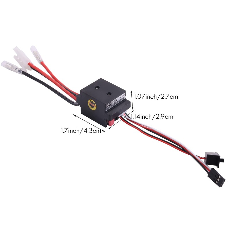 RcESC 320A6-12V Brushed ESC Speed Controller with 2ABEC for Ahvqevn