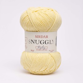 Sirdar Snuggly Replay DK Double Knitting, 50% Cotton, 50% Acrylic, Premium Yarn for Knitting and Crochet, Banana Split Yellow (110), 50g