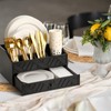 Marsui Paper Plate Dispenser, Paper Plate Holder for Kitchen Counter