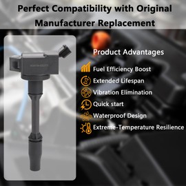 UF811 OEM Ignition Coil - Compatible with Toyota Corolla 2020-2022 Prius 2016-2022 Prius AWD-e 2019-2022 Prius Prime 2017-2022 1.8L L4 - Replaces # UF811 GN10861 U5398